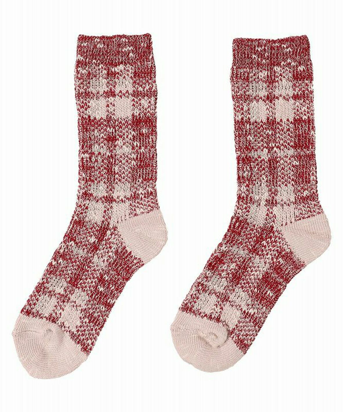 Checked Jacquard Socks