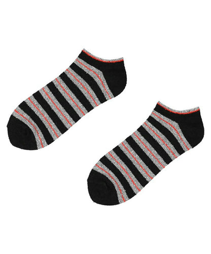 Loop yarn Striped Sneaker Socks