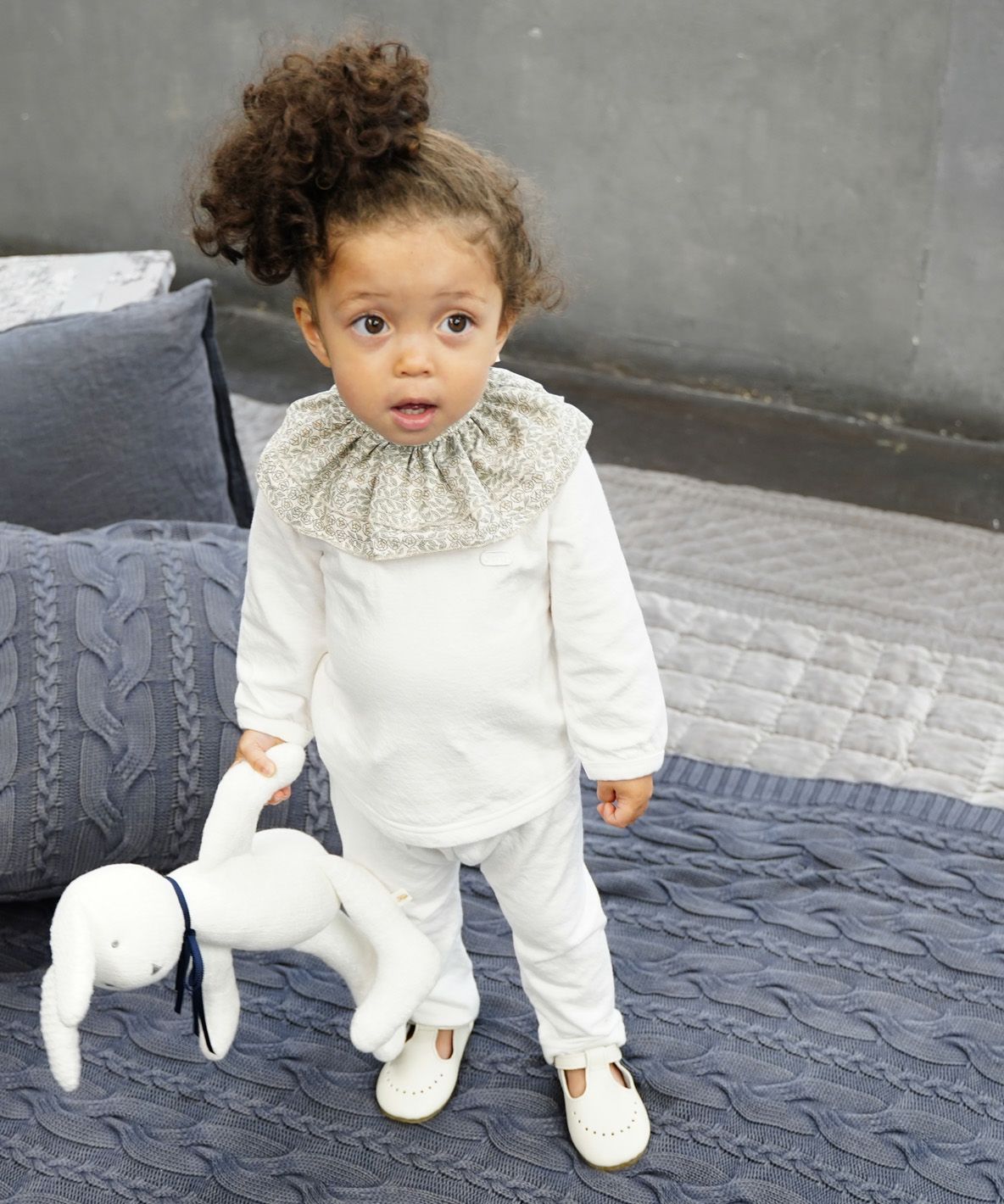 Baby Feather Knit and Double Gauze Pants