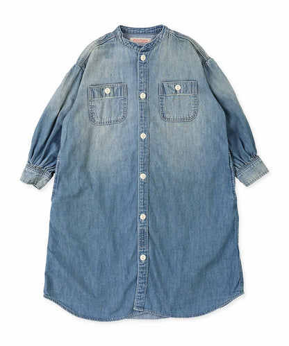 Light Ounce Denim Work Shirt Dress