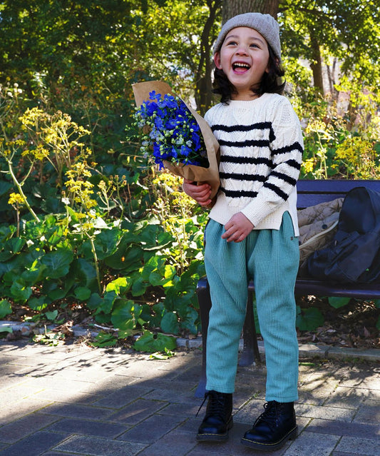 Wide well Knit Corduroy Pants