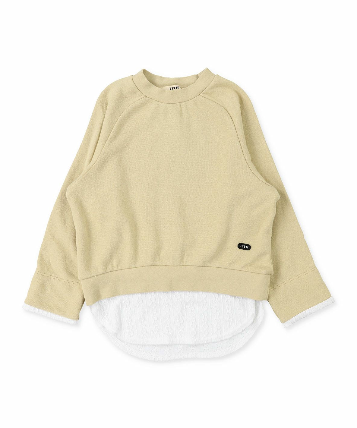 Cable Jacquard Layered Sweatshirt