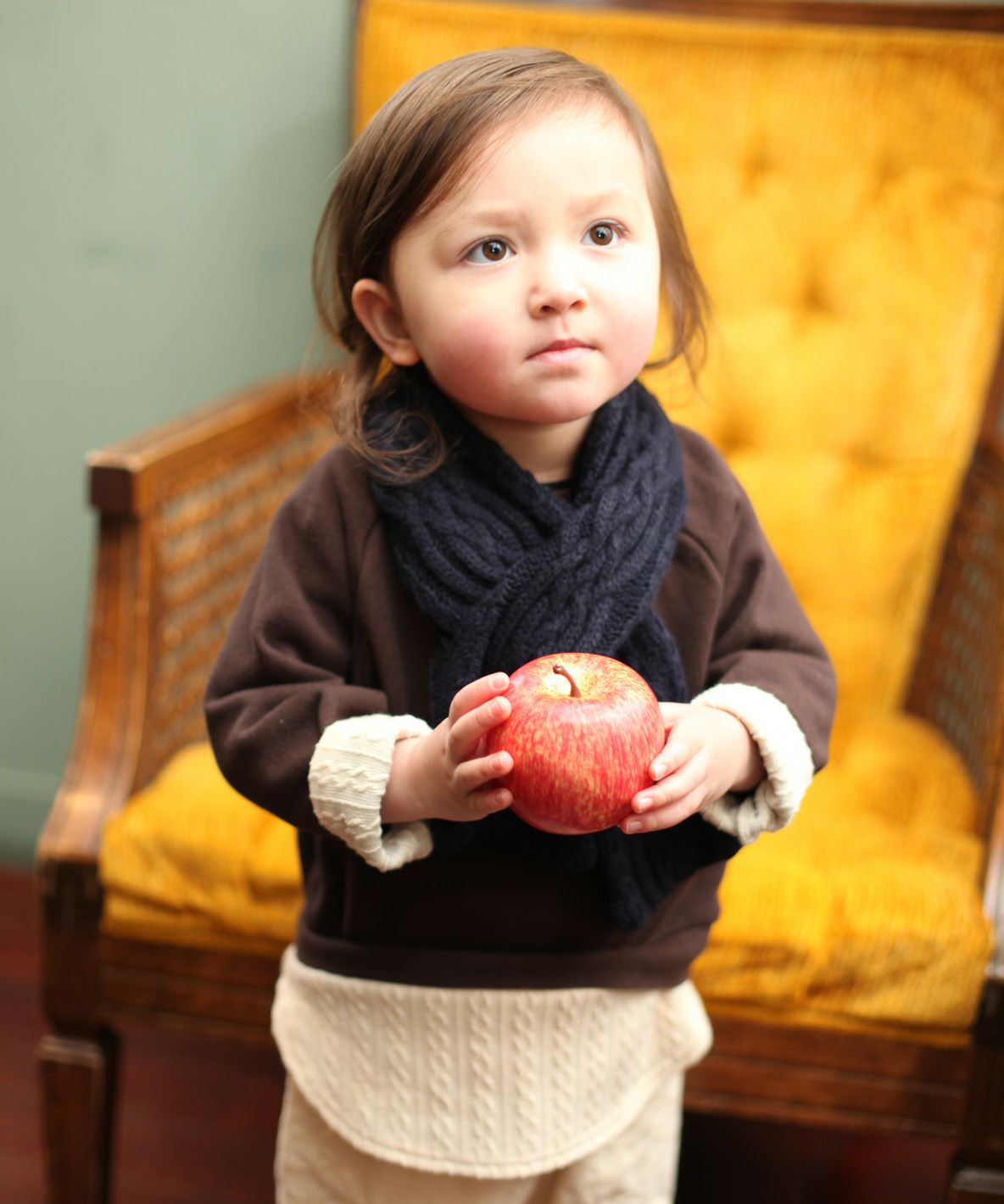 Cable Jacquard Layered Sweatshirt