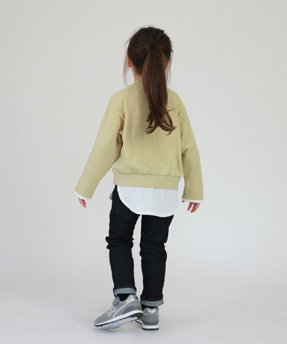 Cable Jacquard Layered Sweatshirt