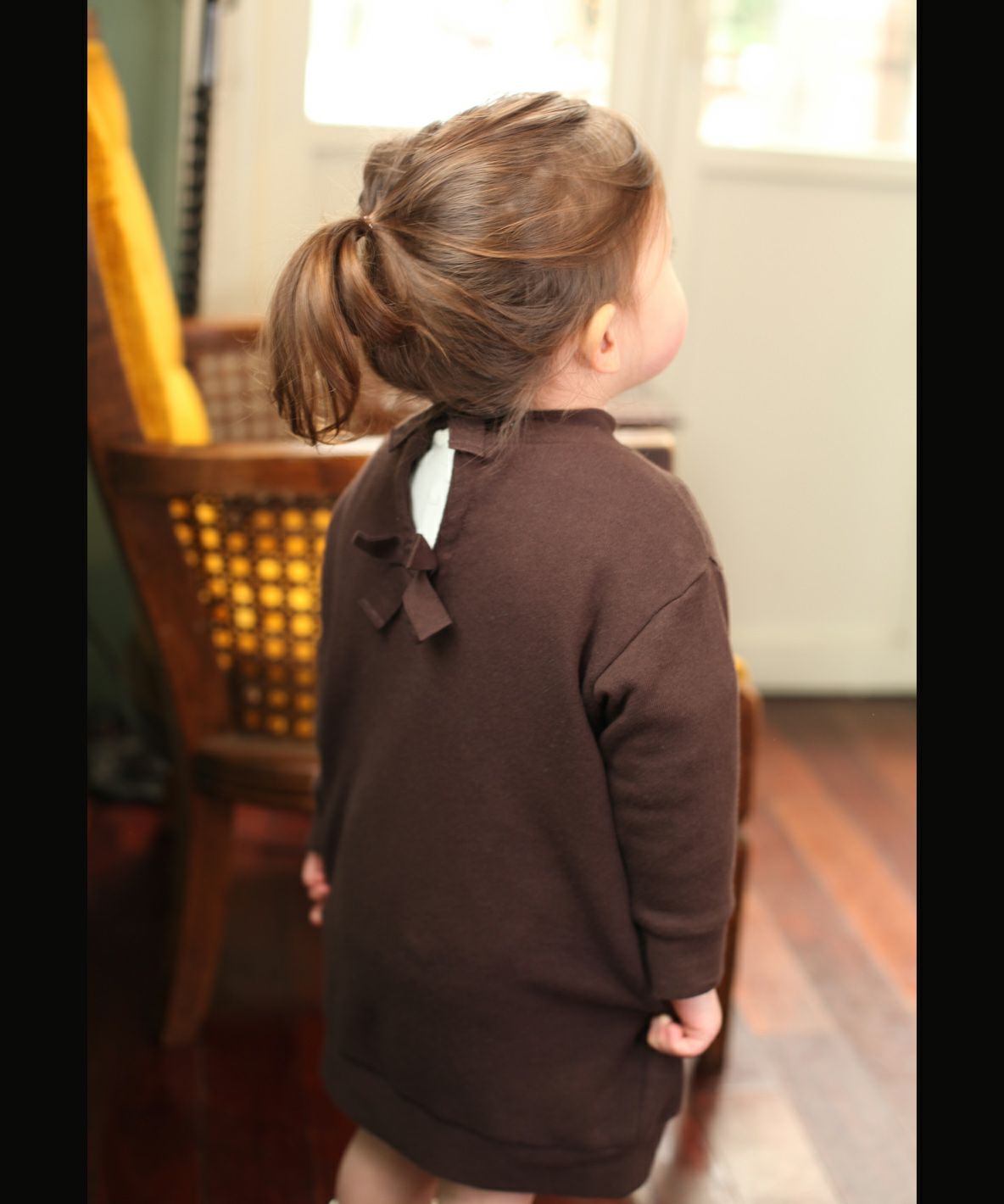 Back Ribbon Sweat Dress