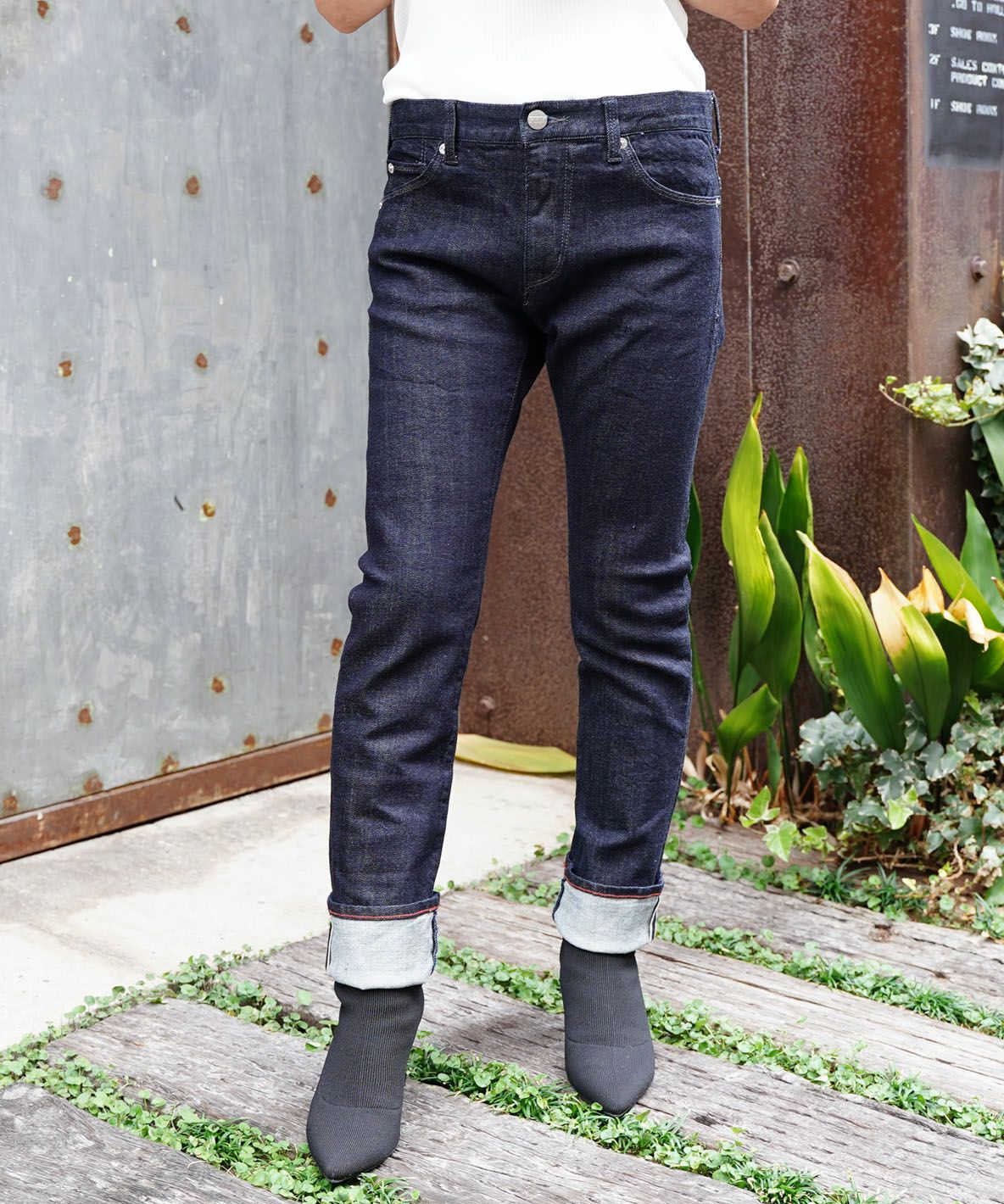 Selvedge Stretch Denim Pants