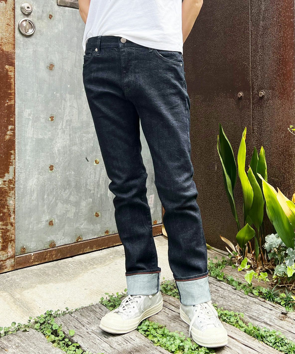 Selvedge Stretch Denim Pants