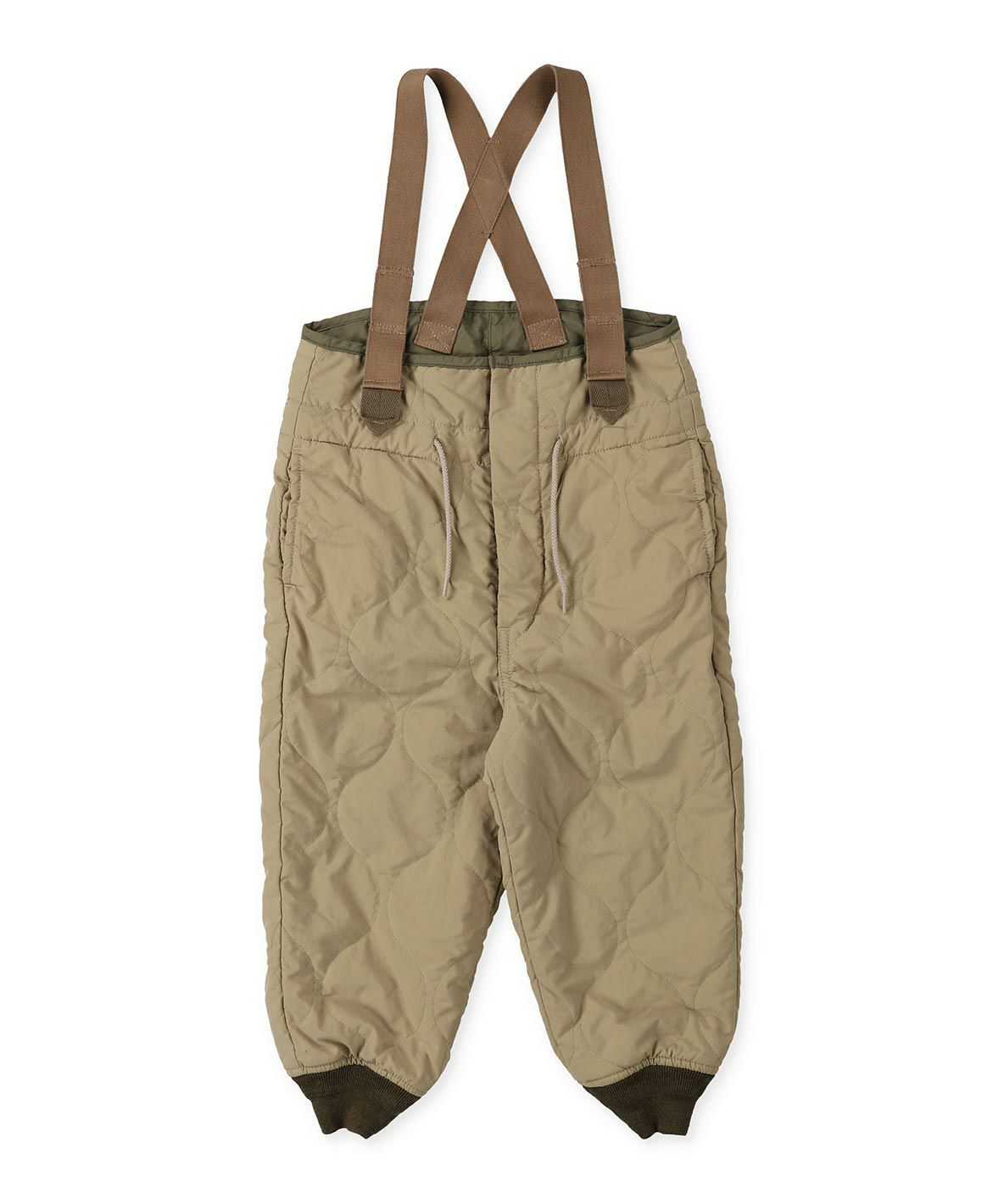 Nylon Quilt Suspenders Pants