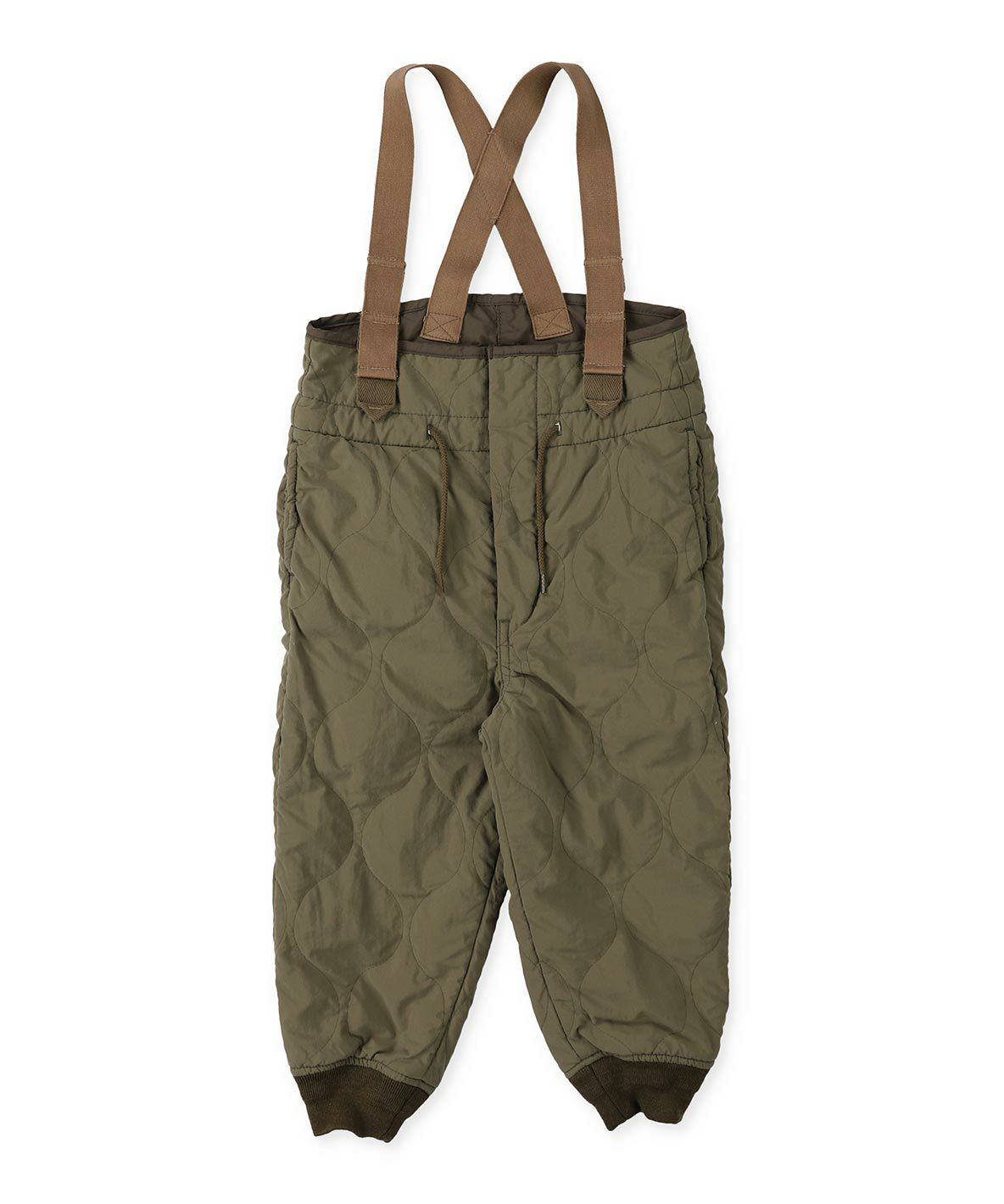 Nylon Quilt Suspenders Pants