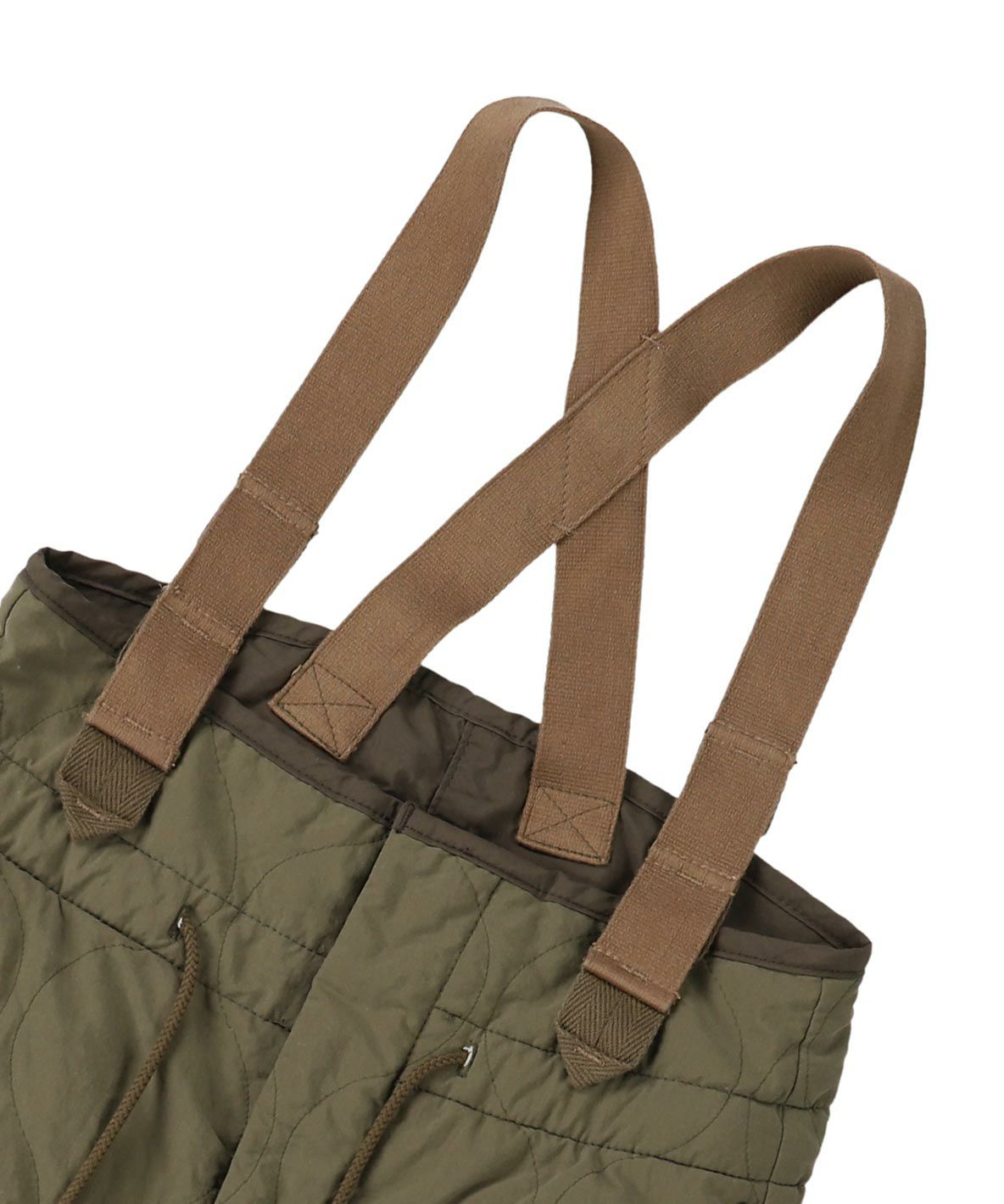 Nylon Quilt Suspenders Pants