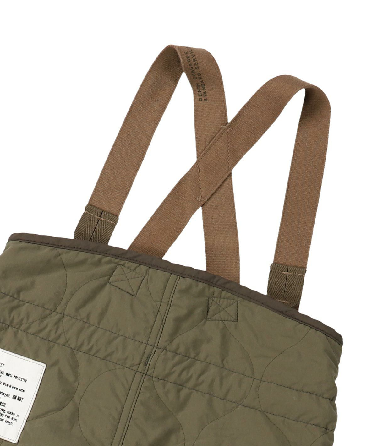 Nylon Quilt Suspenders Pants