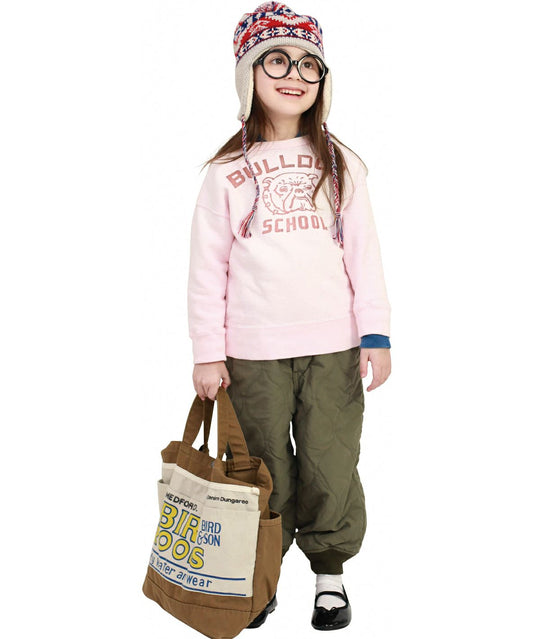 Nylon Quilt Suspenders Pants