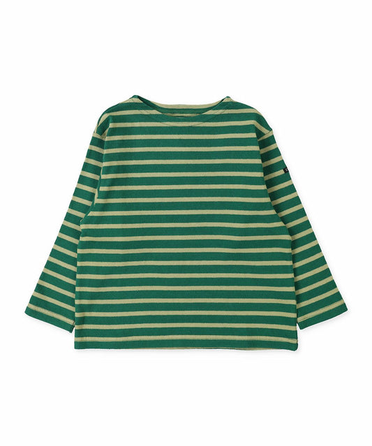 Striped Boat-neck Tee