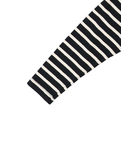 Striped Cotton Jersey Boatneck L/S Tee