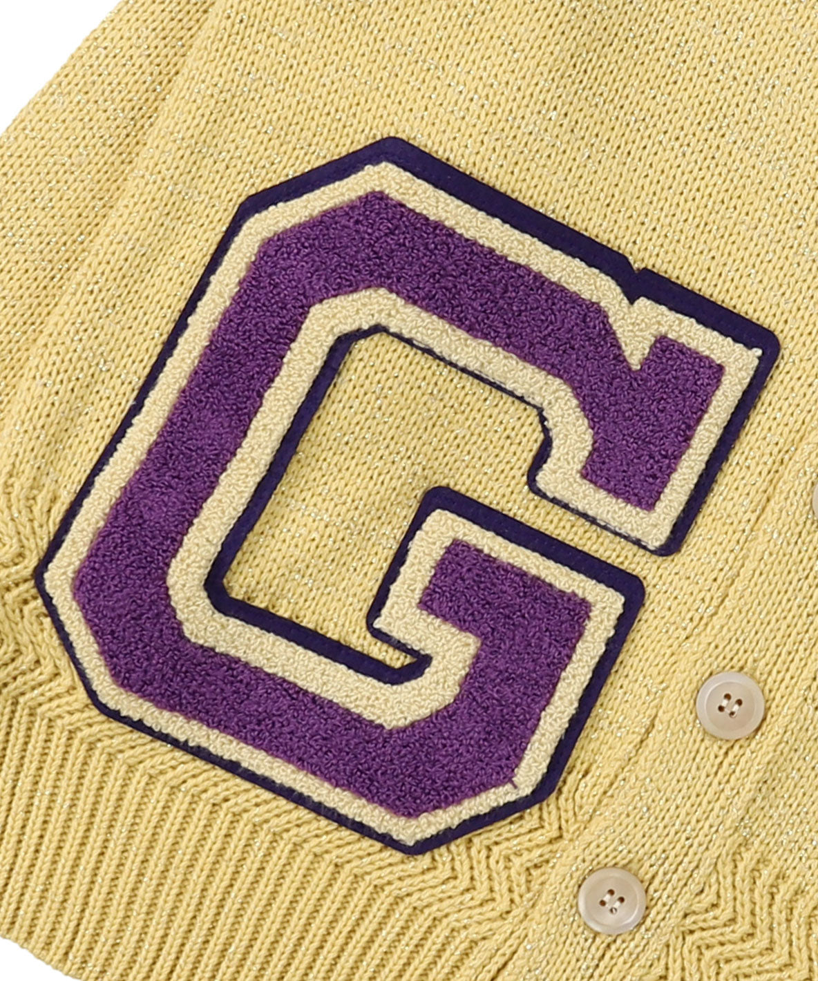 Glitter Letterd Cardigan