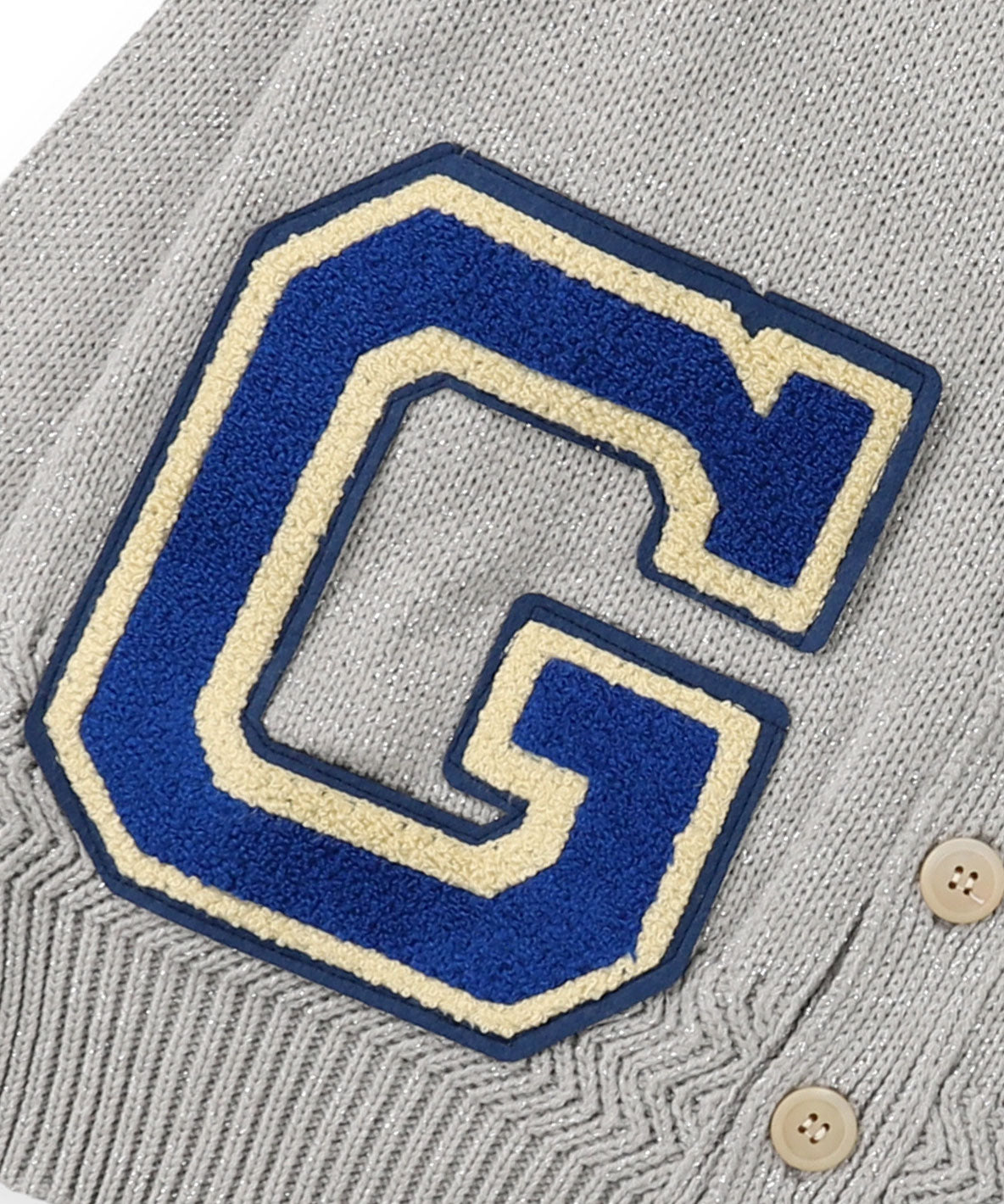 Glitter Letterd Cardigan