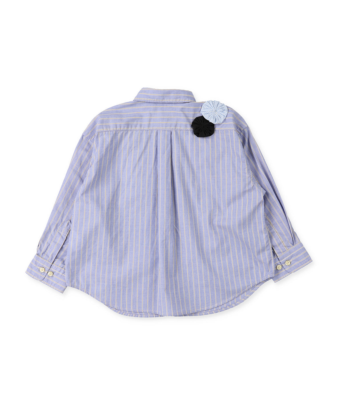 London Striped Yo-yo Quilt Shirt