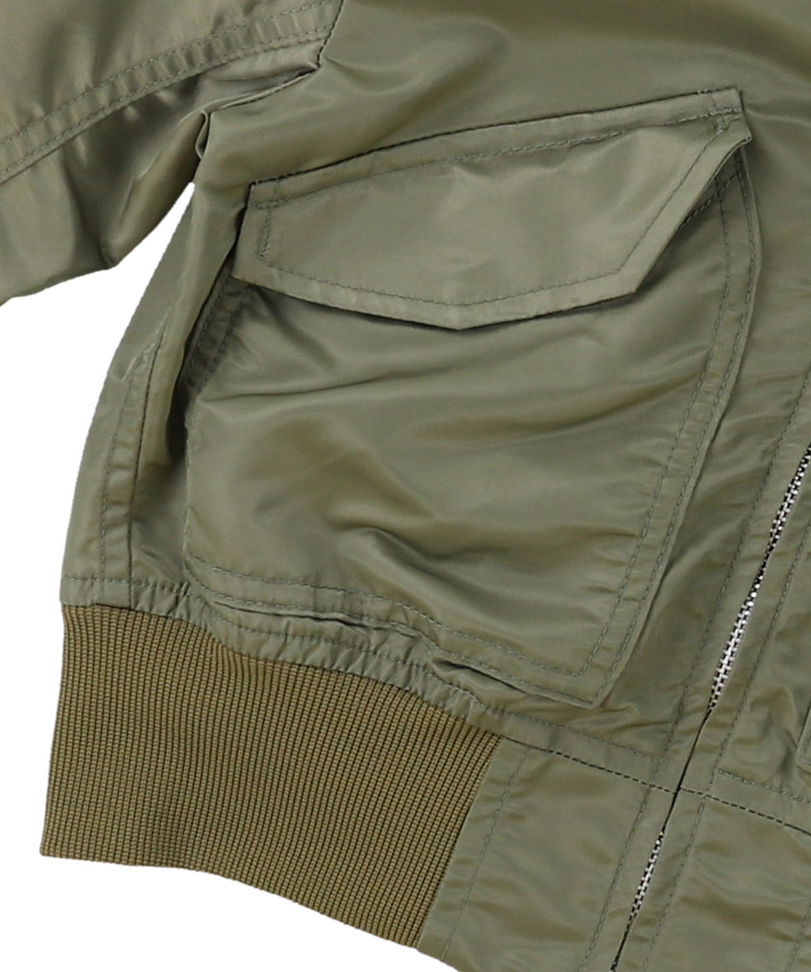 Nylon and Twill Docking Flight Jacket