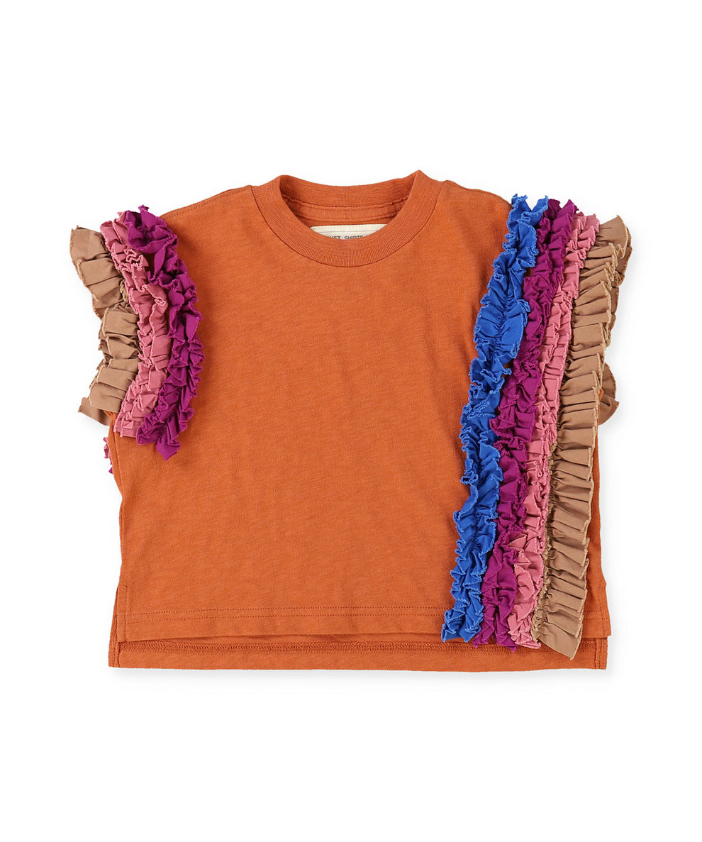 Frill Sleeves Tee – FITH ONLINE STORE