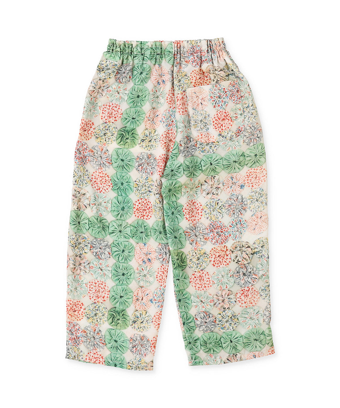 Antique Yo-yo Print Pants