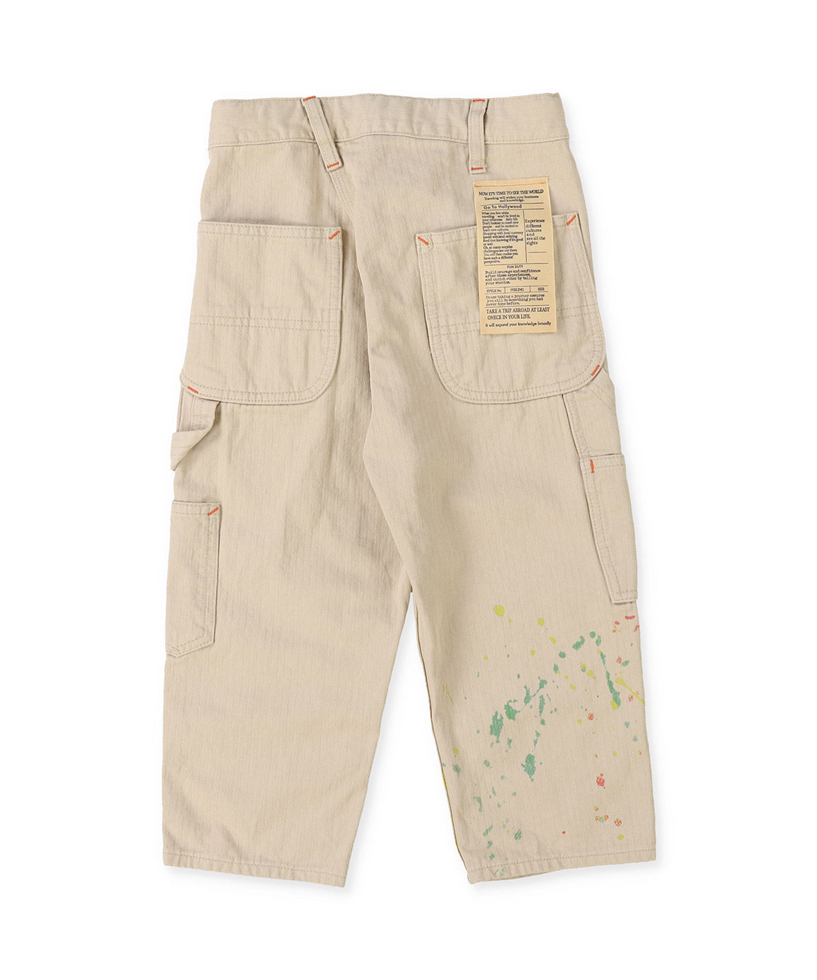 Herringbone KAZ OOMORI Unique Silhouette Painter Pants