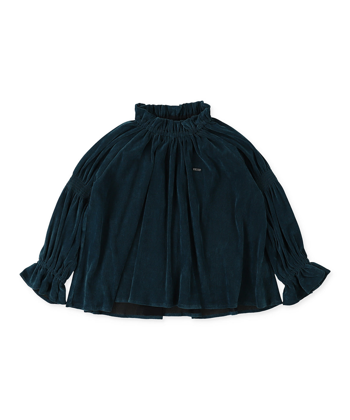 Tulle Flocky Gatherd Pullover