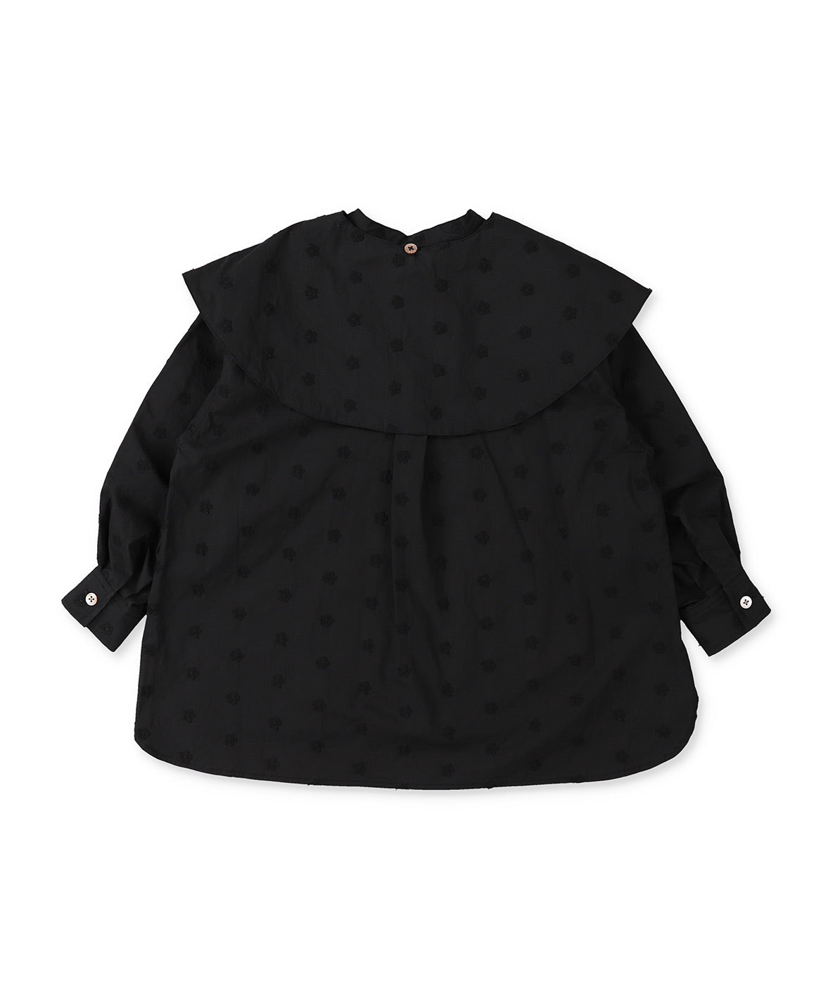 Floral Embroidery Collar Shirt