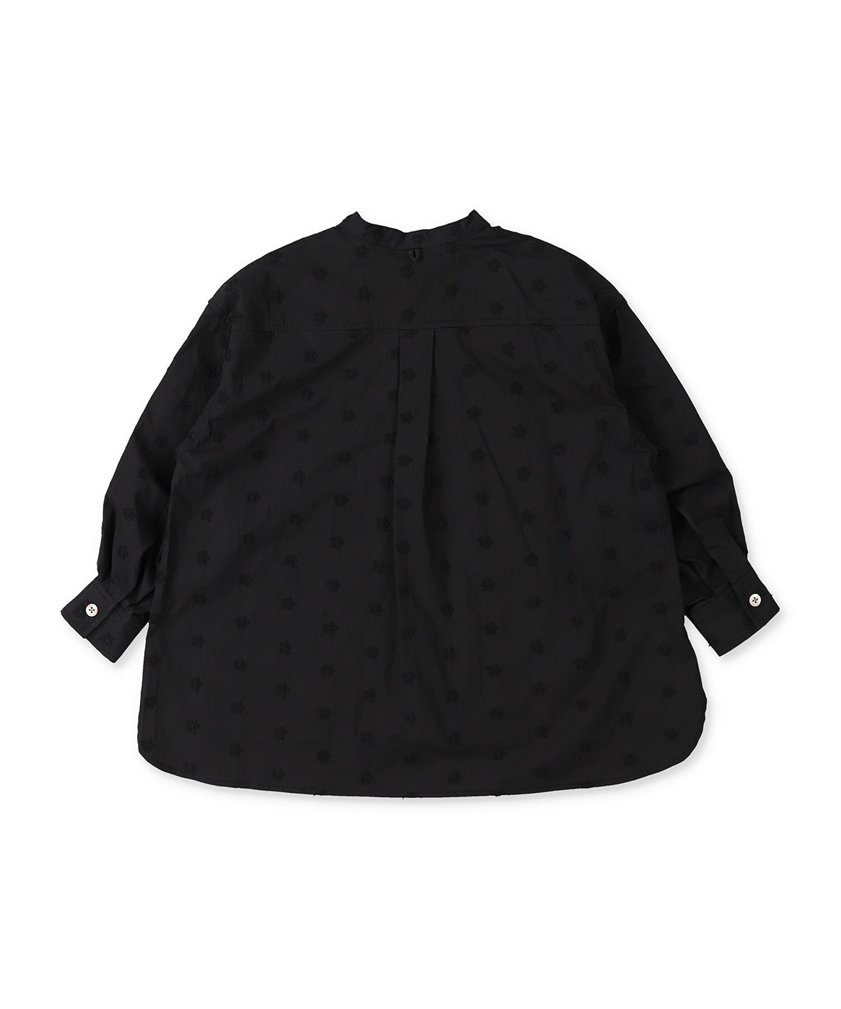 Floral Embroidery Collar Shirt