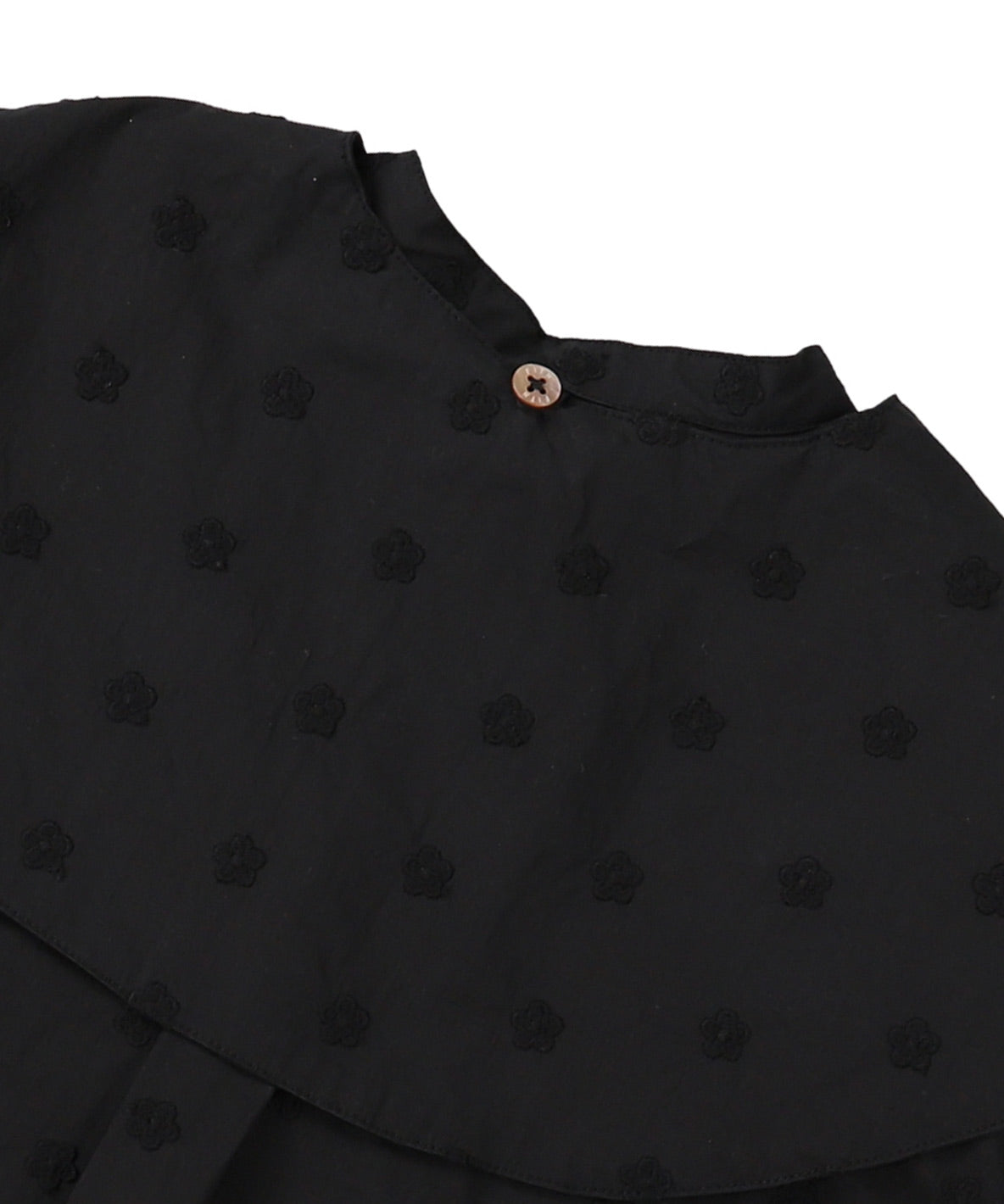 Floral Embroidery Collar Shirt