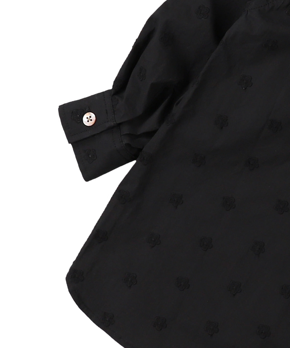 Floral Embroidery Collar Shirt