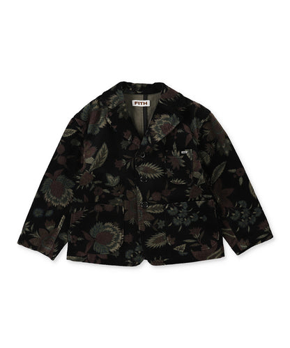 Botanical Print Corduroy Jacket