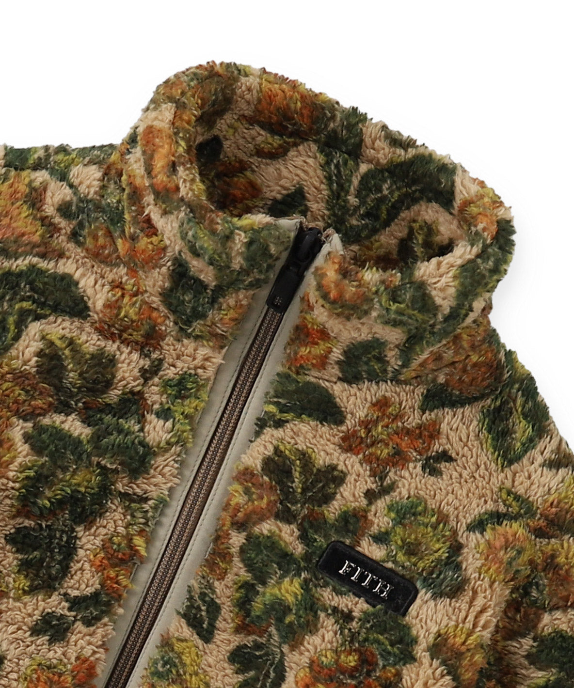 Fleece Floral Print Blouson