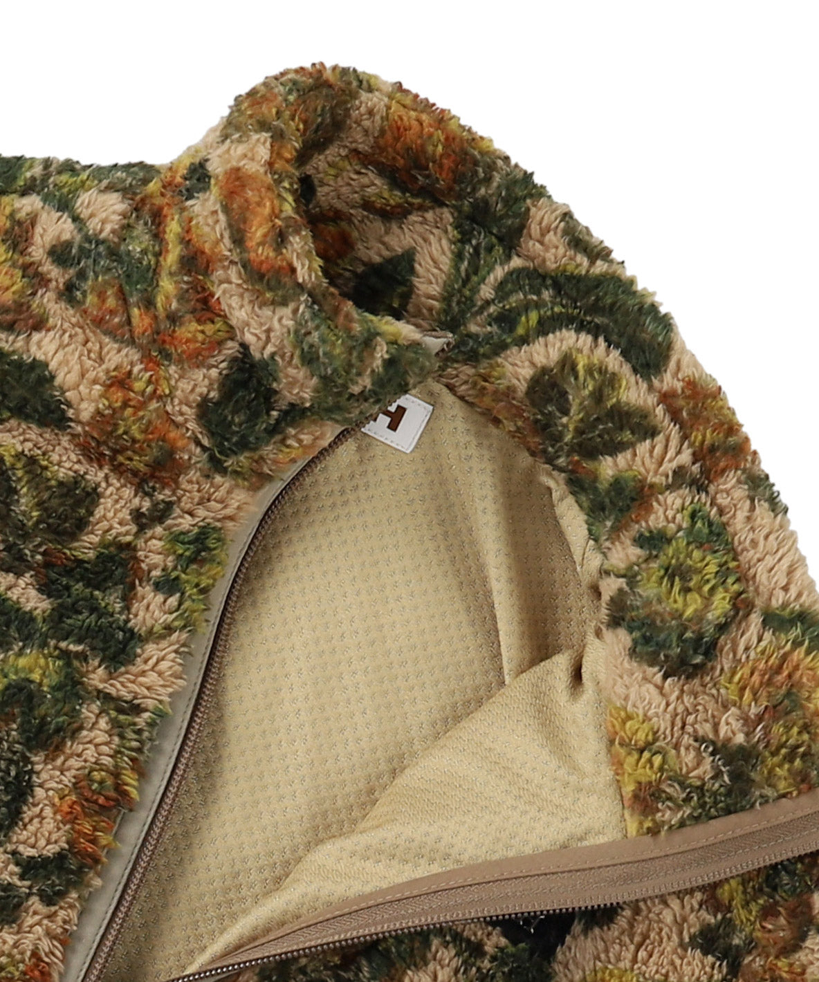 Fleece Floral Print Blouson