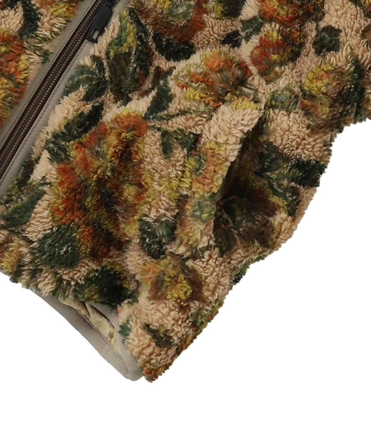 Fleece Floral Print Blouson