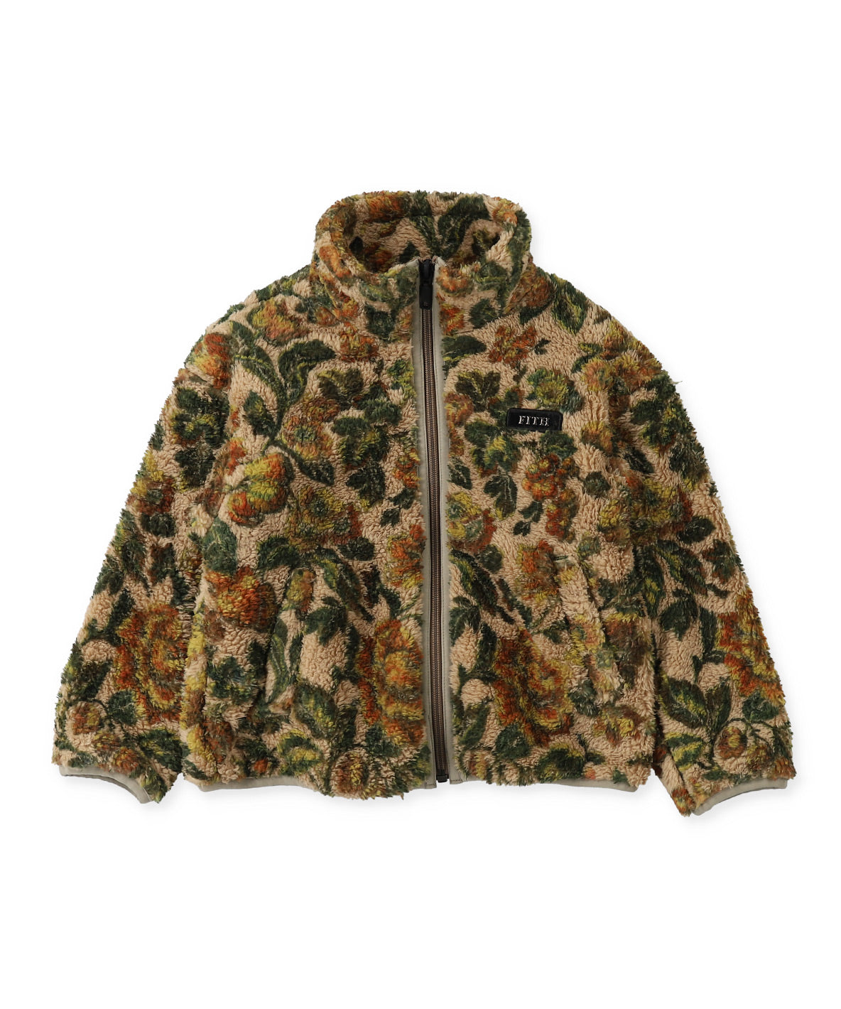 Fleece Floral Print Blouson