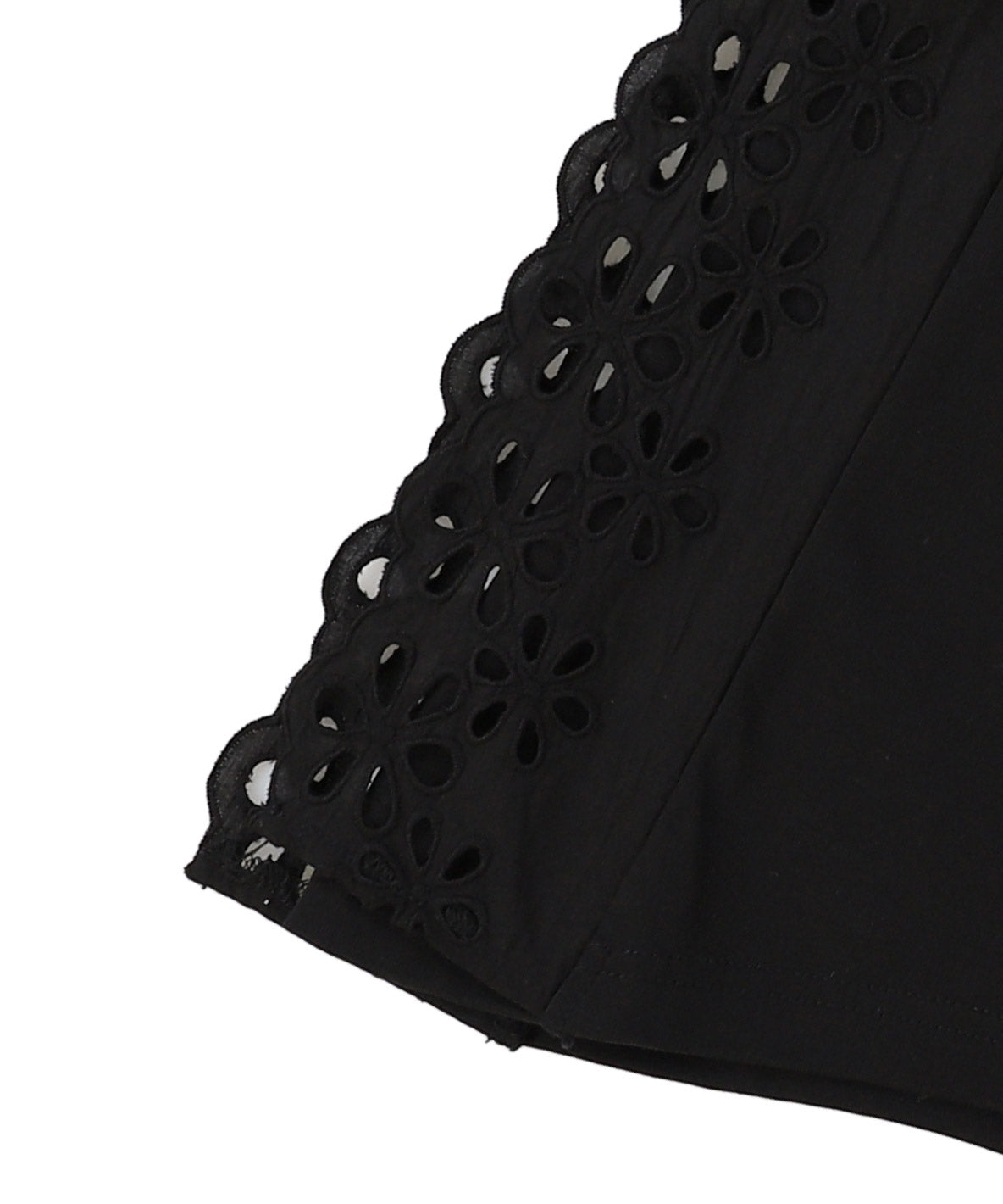 Smooth and Cutwork Pullover