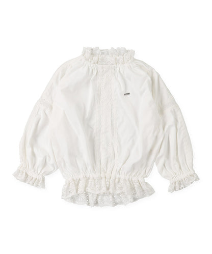 Lace Smock Long Sleeve Tee