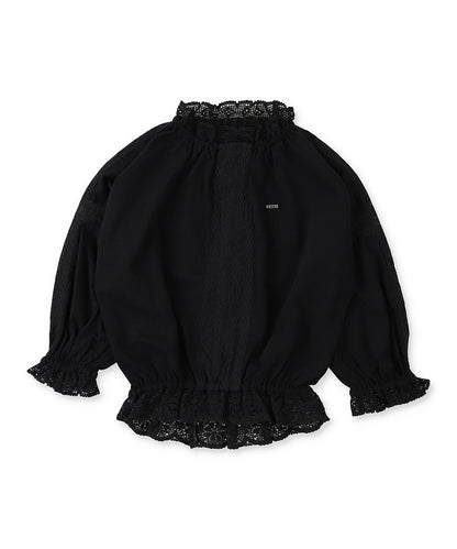 Lace Smock Long Sleeve Tee