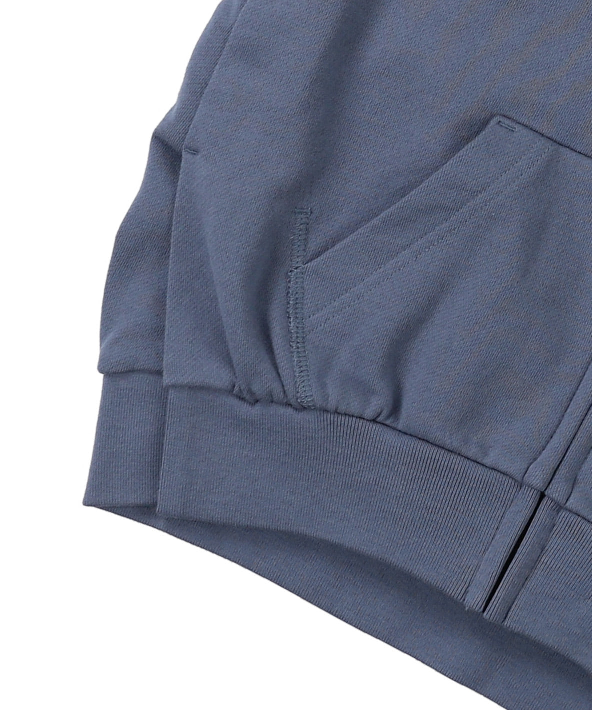 Smooth Fleece Zip Up Sweat Hoodie