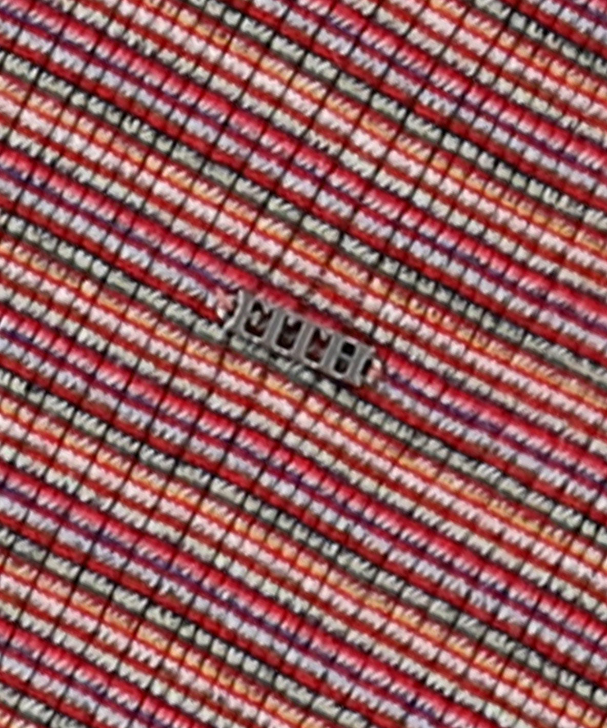 Random Multi Striped Highneck Long Sleeve Tee