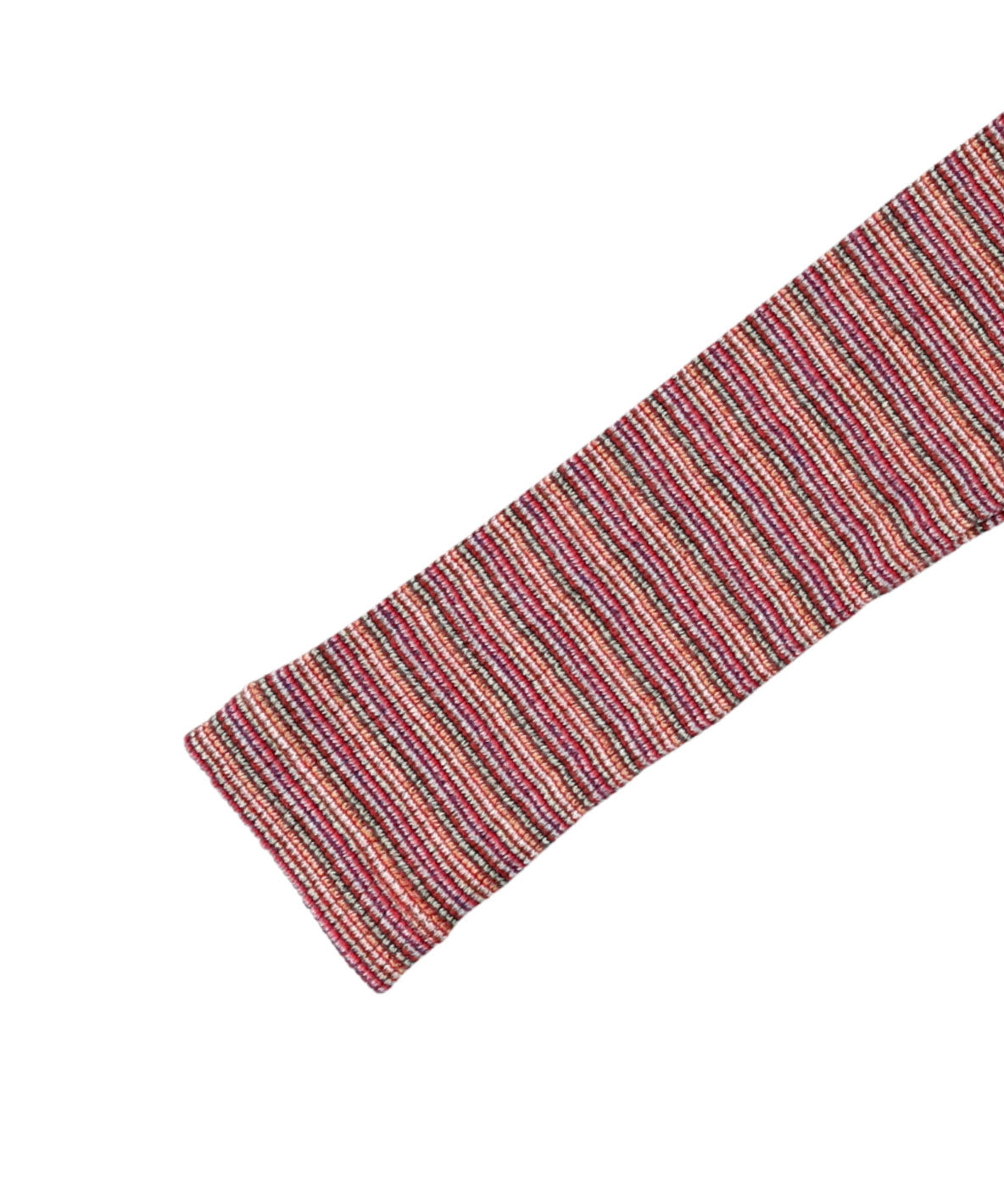 Random Multi Striped Highneck Long Sleeve Tee