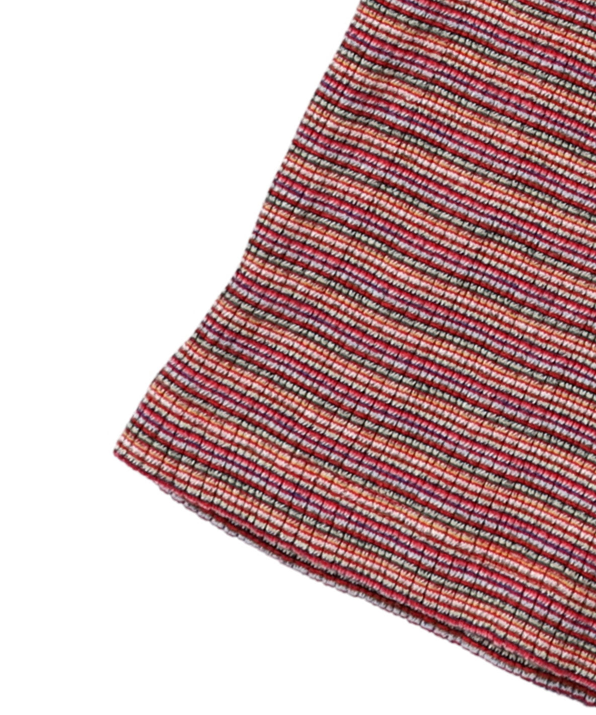 Random Multi Striped Highneck Long Sleeve Tee