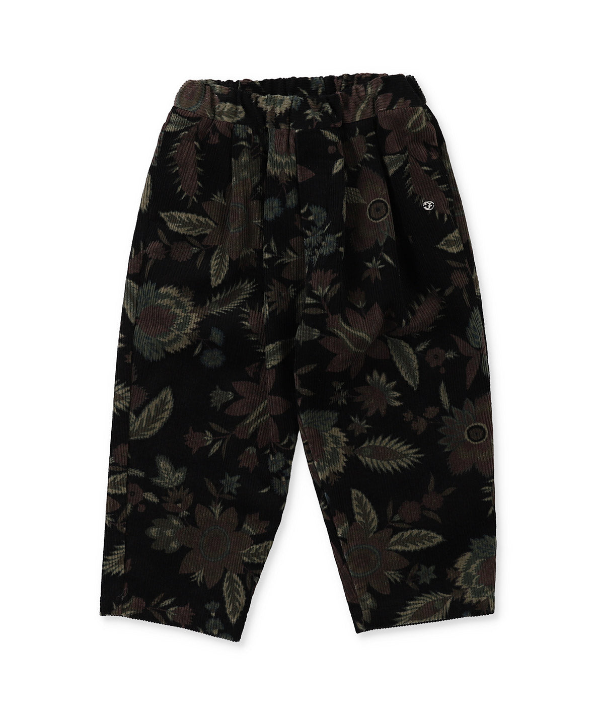 Botanical Print Corduroy Pants