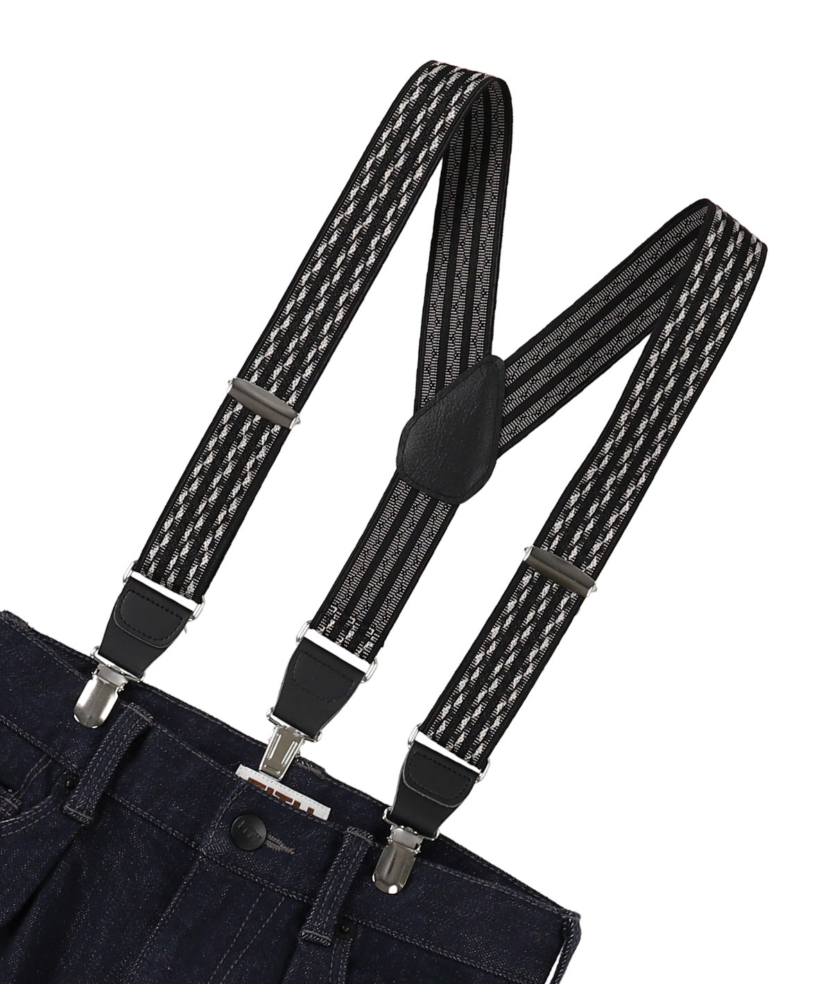 Selvedge Denim Suspender Tuck Pants