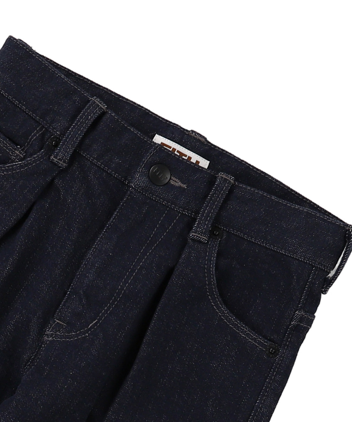 Selvedge Denim Suspender Tuck Pants