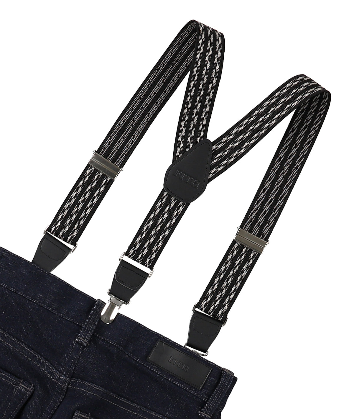 Selvedge Denim Suspender Tuck Pants