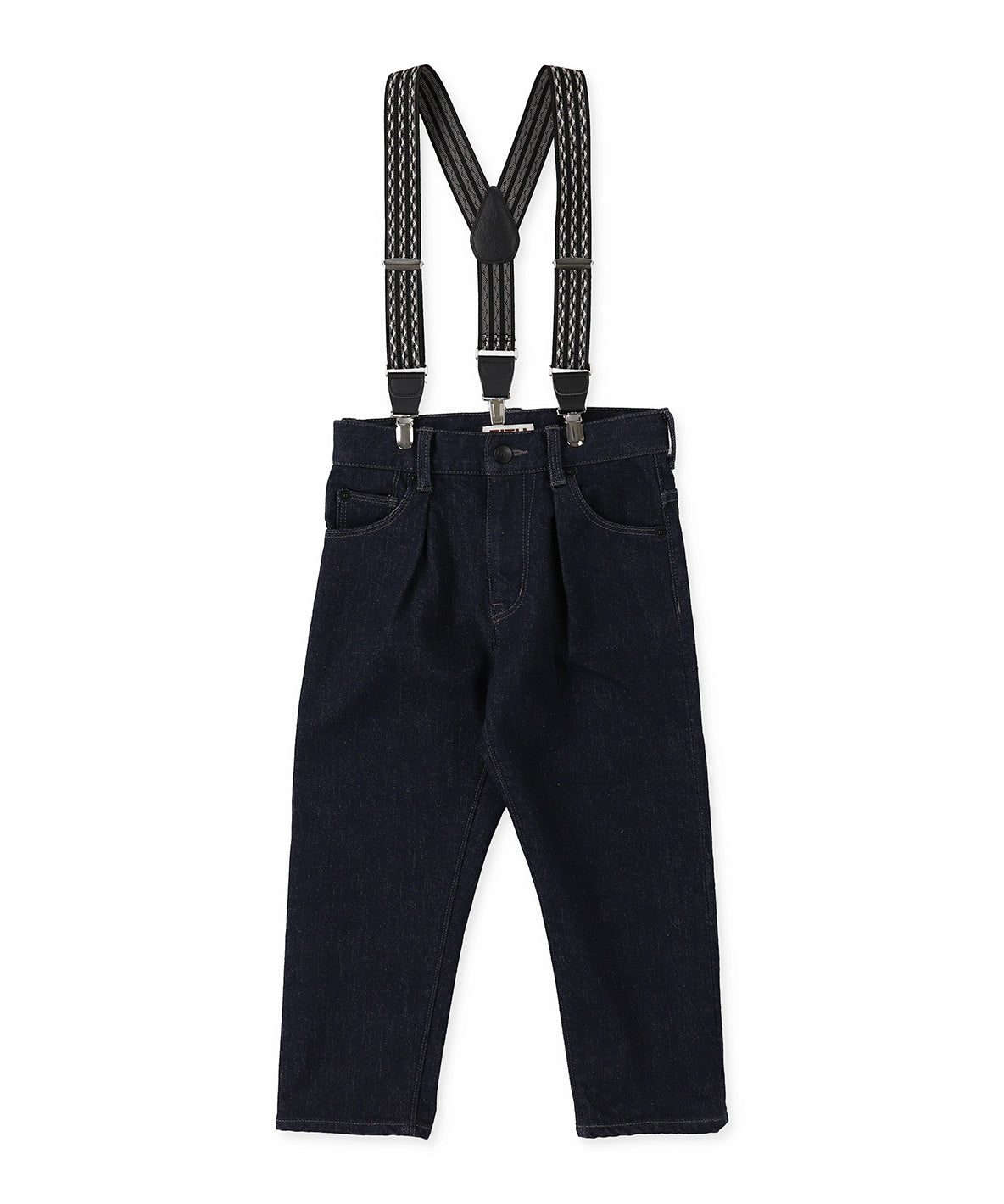 Selvedge Denim Suspender Tuck Pants