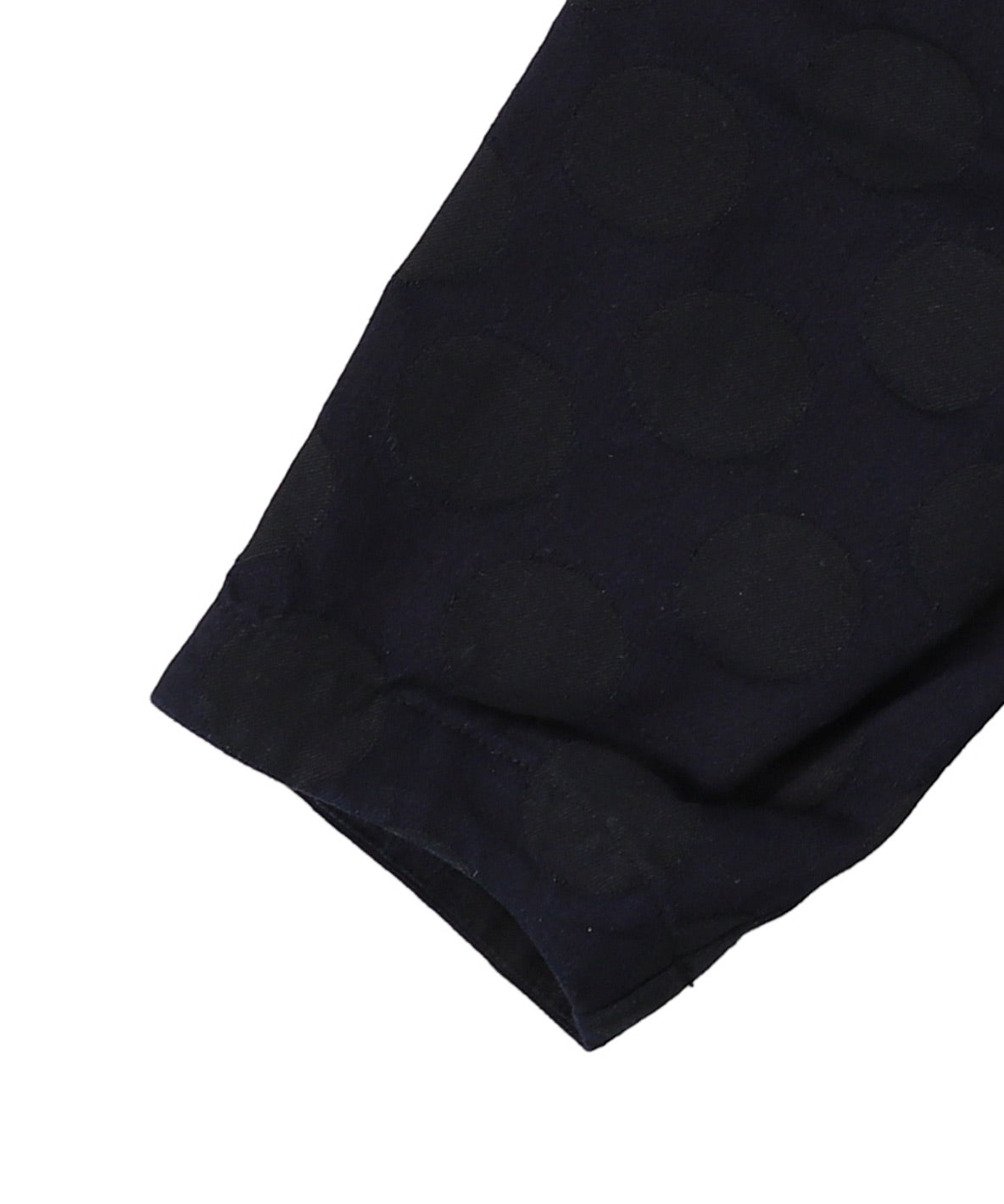 Denim and Coin Dot Jacquard Assymetry Pants