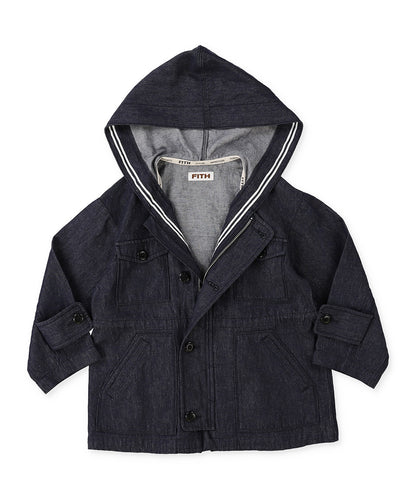 Cotton Hemp Denim Marine Blouson