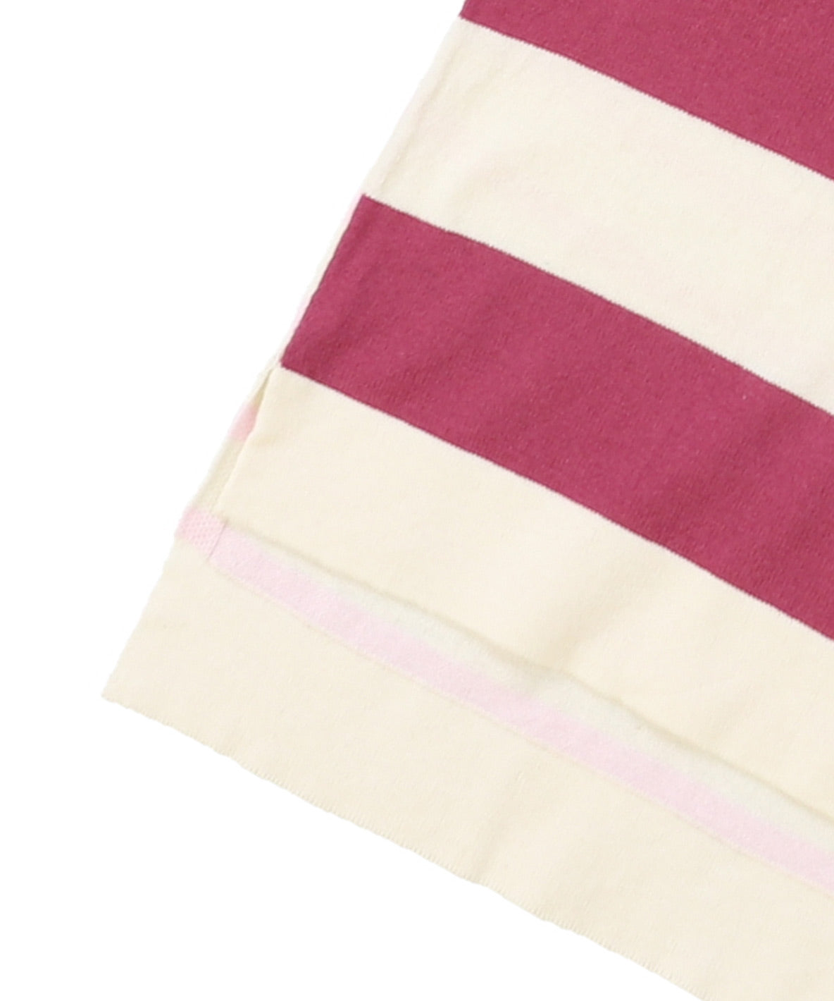 Cotton Knit Striped Long Sleeve Tee